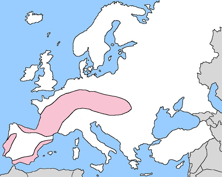 map showing Magdalenian distribution