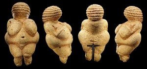 photo of all sides of the Venus of Willendorf figurine