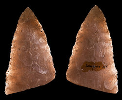 photo of Solutrean projectile point