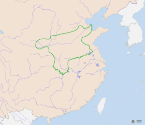 Map of Shang Dynasty from Bamboo Annals