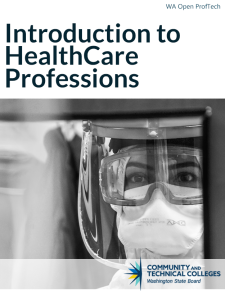 Introduction to Healthcare Professions book cover