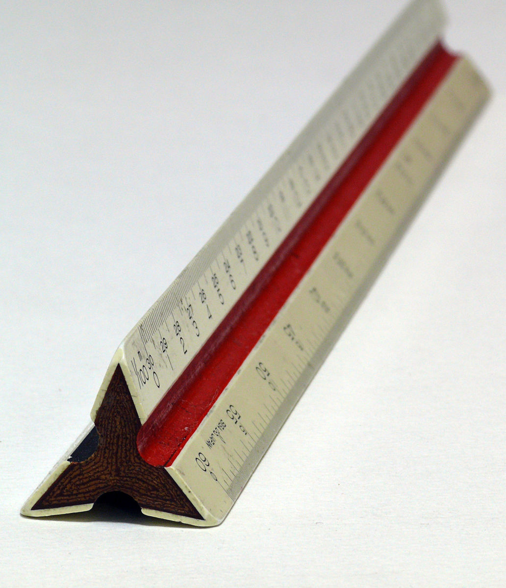 An engineer’s ruler.