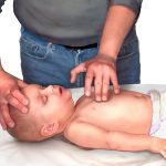 Position for infant chest compressions