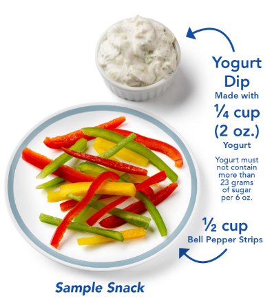 CACFP snack for 1 to 2 year olds