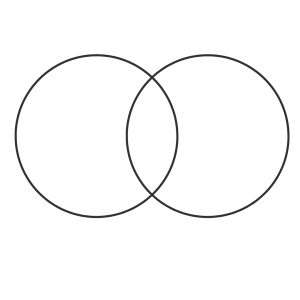 Image with two circles overlapping