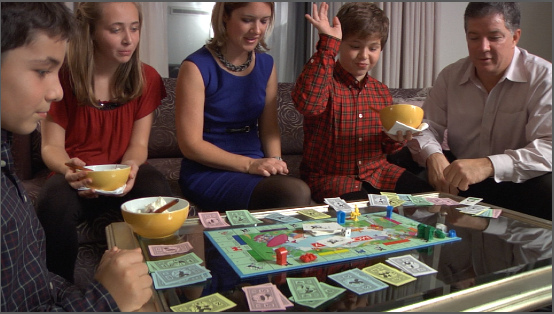 Kids Playing Monopoly