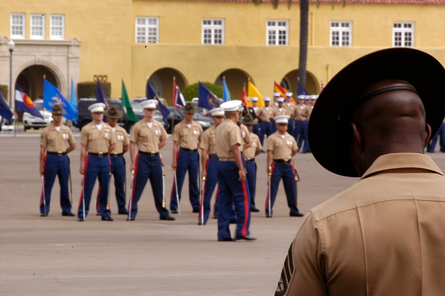 A Marine Corps Boot Camp