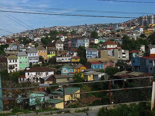 Colored house in Valparaiso