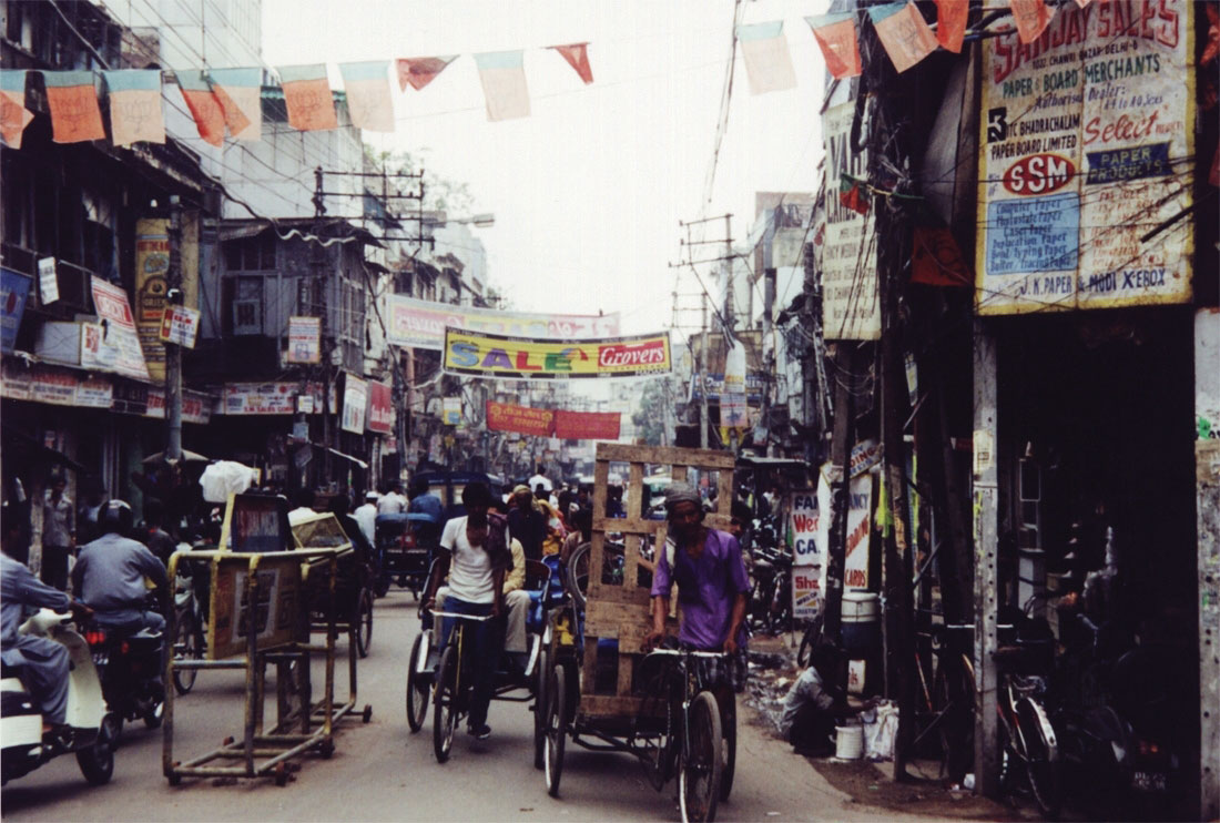 The streets of Delhi