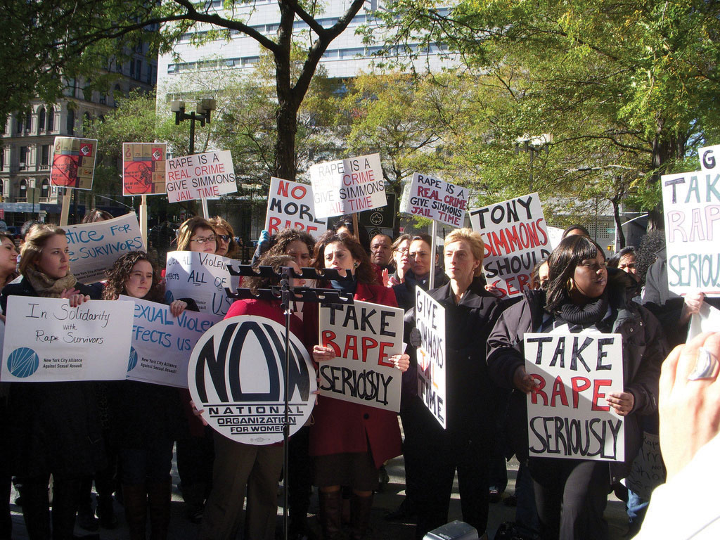 Placards at the Rally to Take Rape Seriously