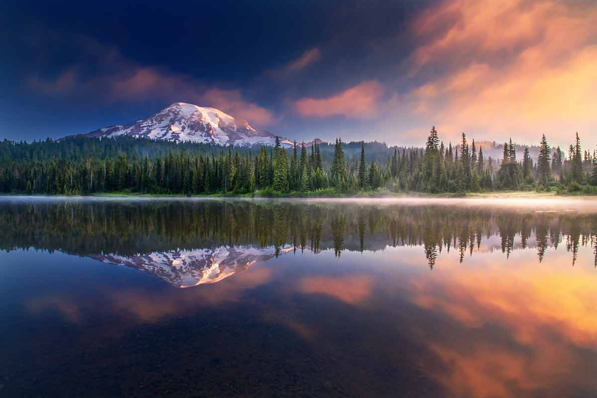 Mount Rainier National Park in Washington State, USA.