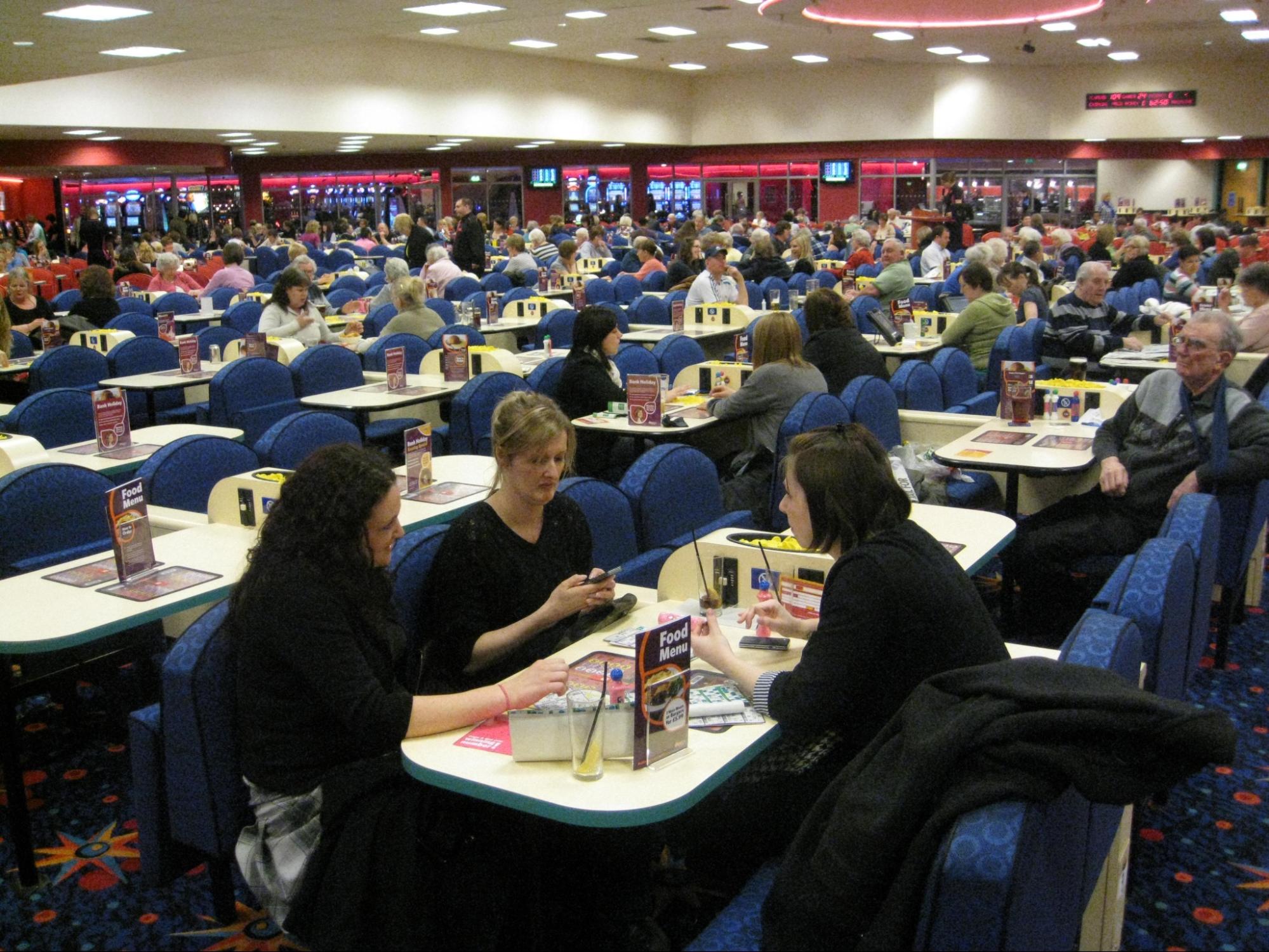 A large bingo all in Leicester, UK.