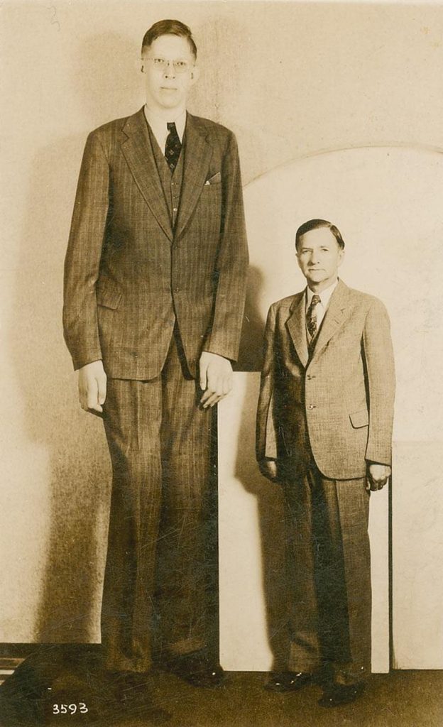 Image showing Robert Wadlow, who had giantism