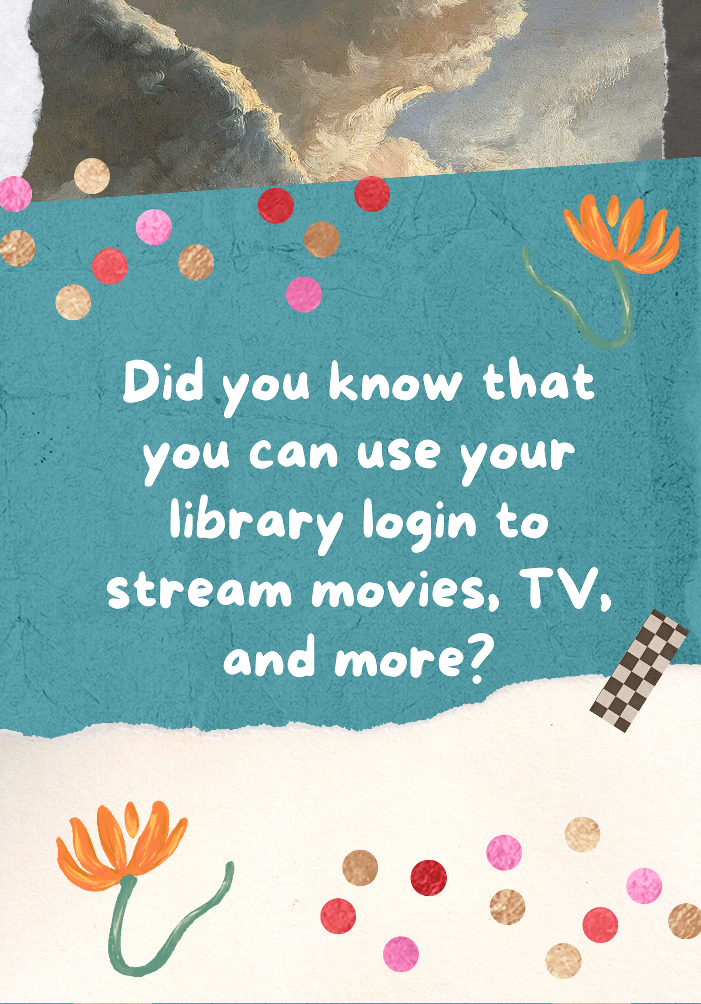 Did you know that you can use your library login to stream movies, TV, and more?