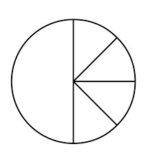 A circle divided into eighths.