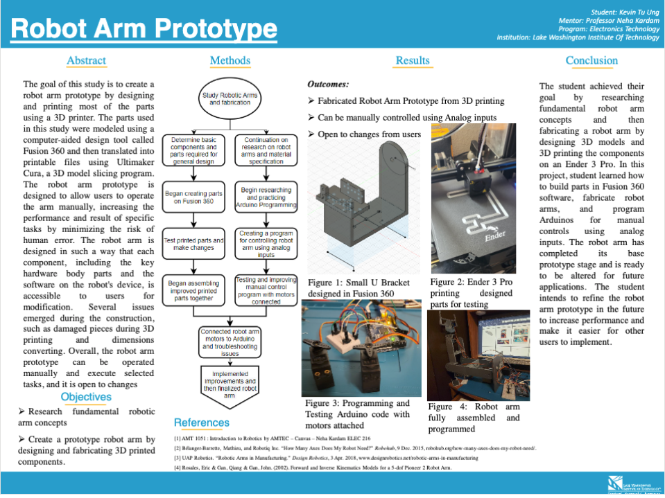 Robot Arm Prototype research poster