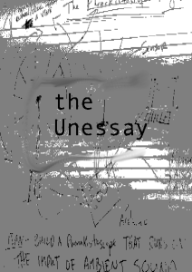 Cover page to Unessay Zine.