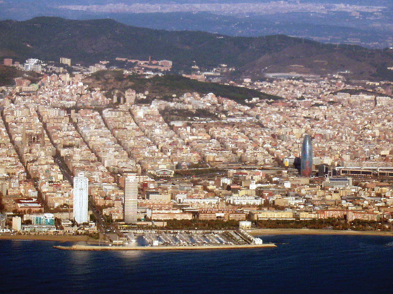 The coastline of Spain