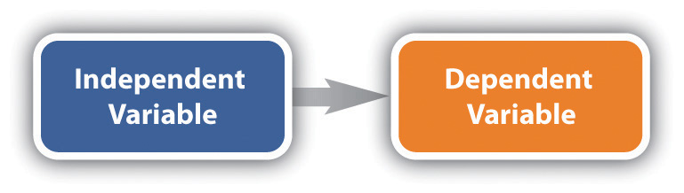 Casual Path for the Independent and Dependent Variable goes from independent to dependent