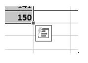 Image of MS Excel quick analysis prompt
