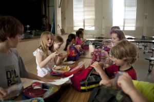 children eating