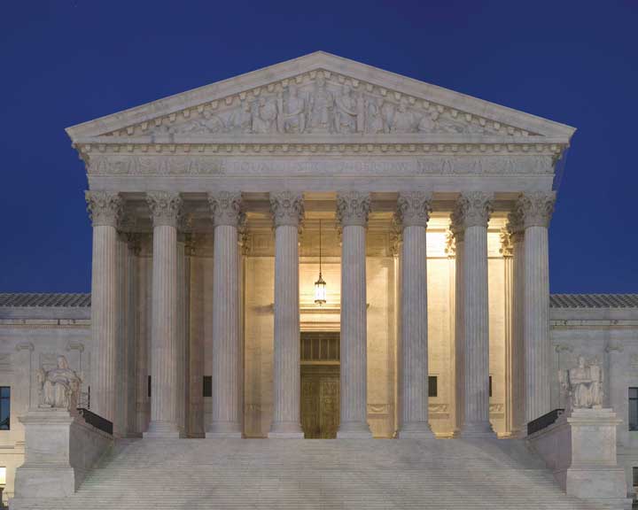 Supreme Court, front of building
