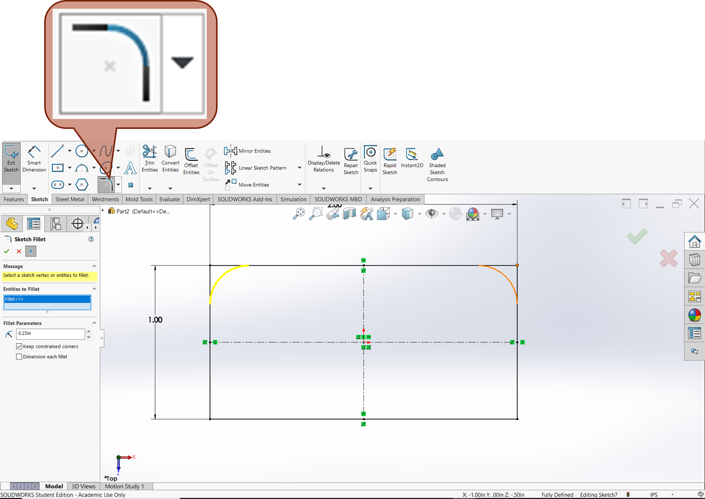 Creating Fully Defined Sketches in Imported Drawings - 2018 - SOLIDWORKS  Help