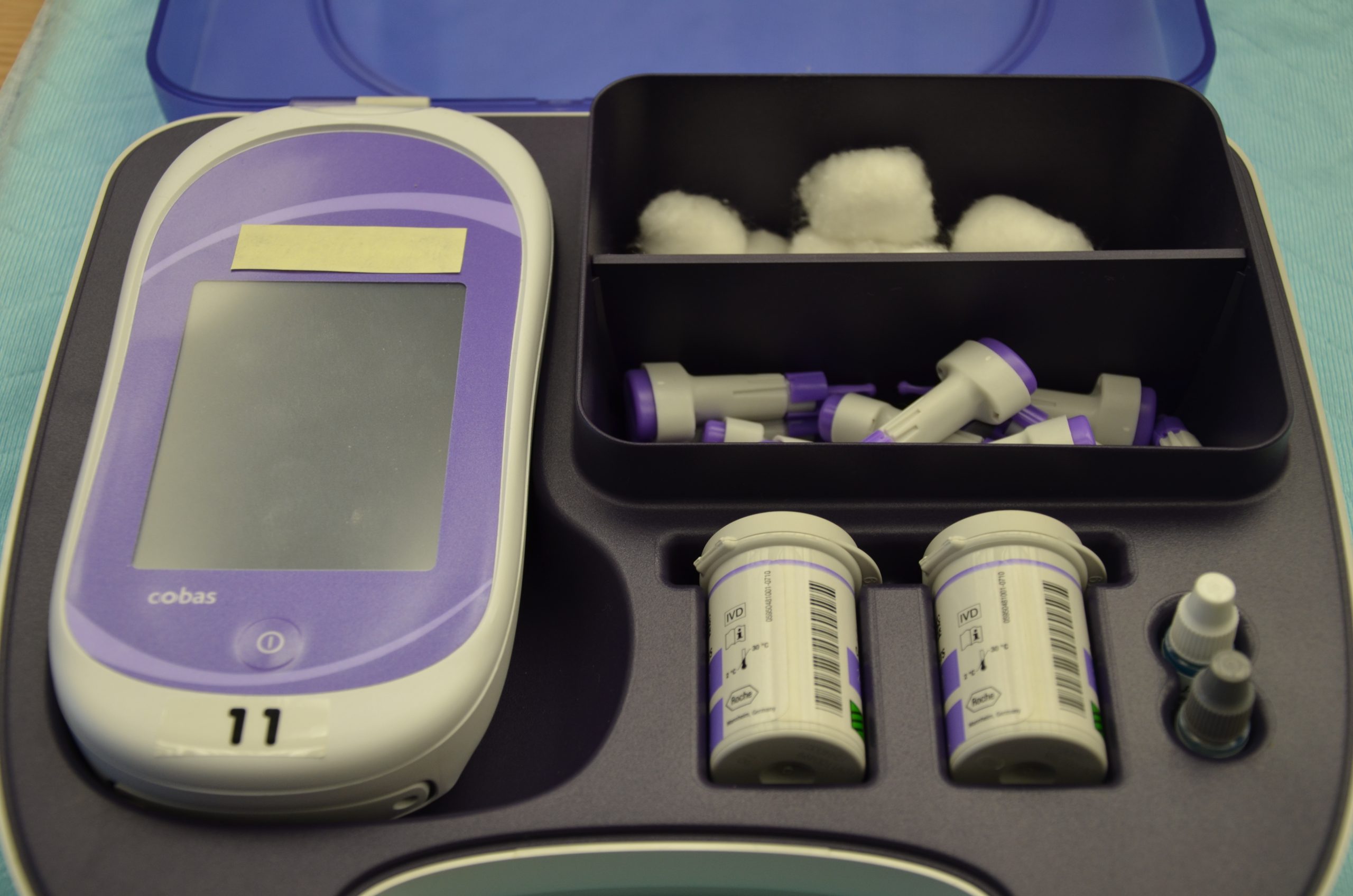 Photo showing bedside glucometer