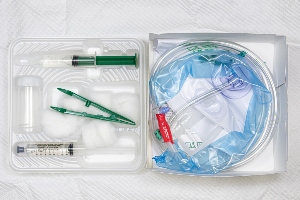 Photo showing a Foley Catheter Kit