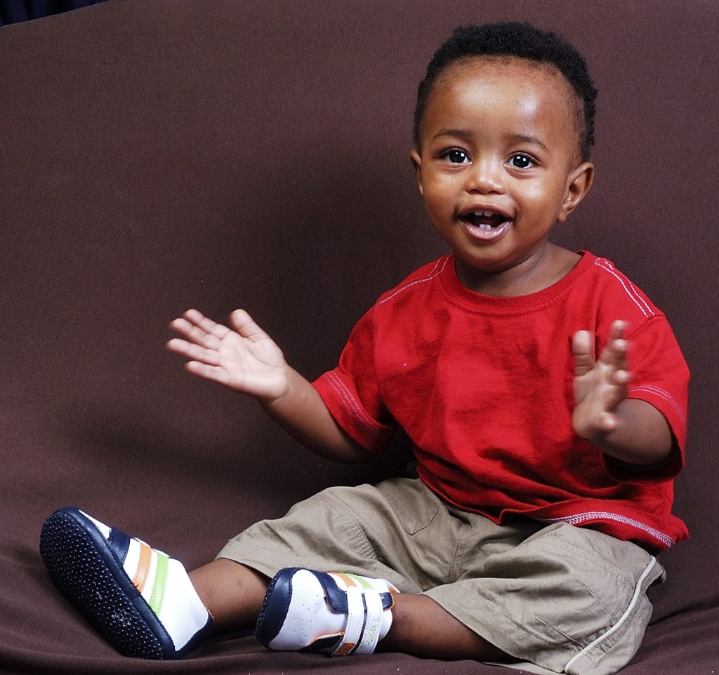 Photo showing happy toddler