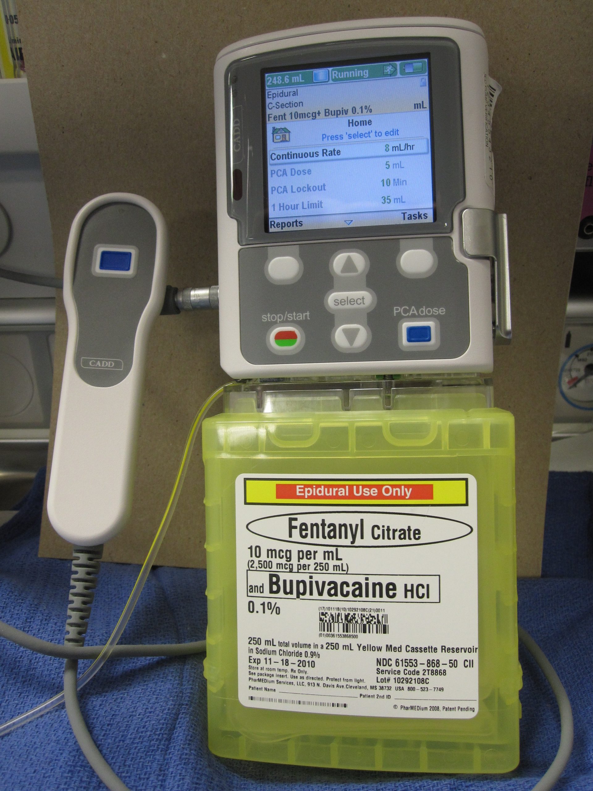 Image showing Patient Controlled Analgesia (PCA) Pump