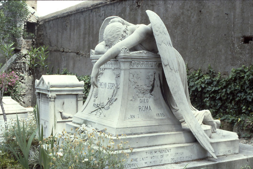 Image showing Angel of grief, a 1894 sculpture by William Wetmore Story