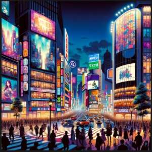busy city
