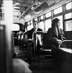 Rosa Parks on the bus