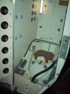 Space shuttle toilet