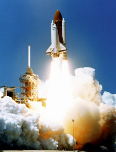The Launch of the Space Shuttle Challenger