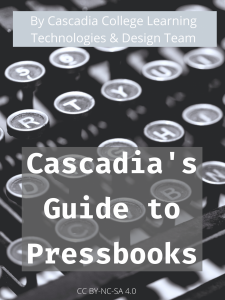 Cascadia's Guide to Pressbooks book cover